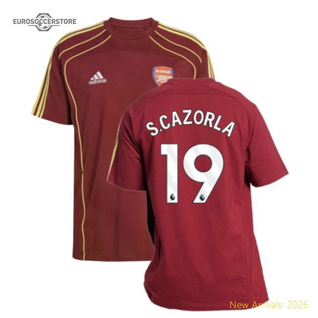 Official 2025-2026 Arsenal Ubp Tee (noble Maroon) (s.cazorla 19)