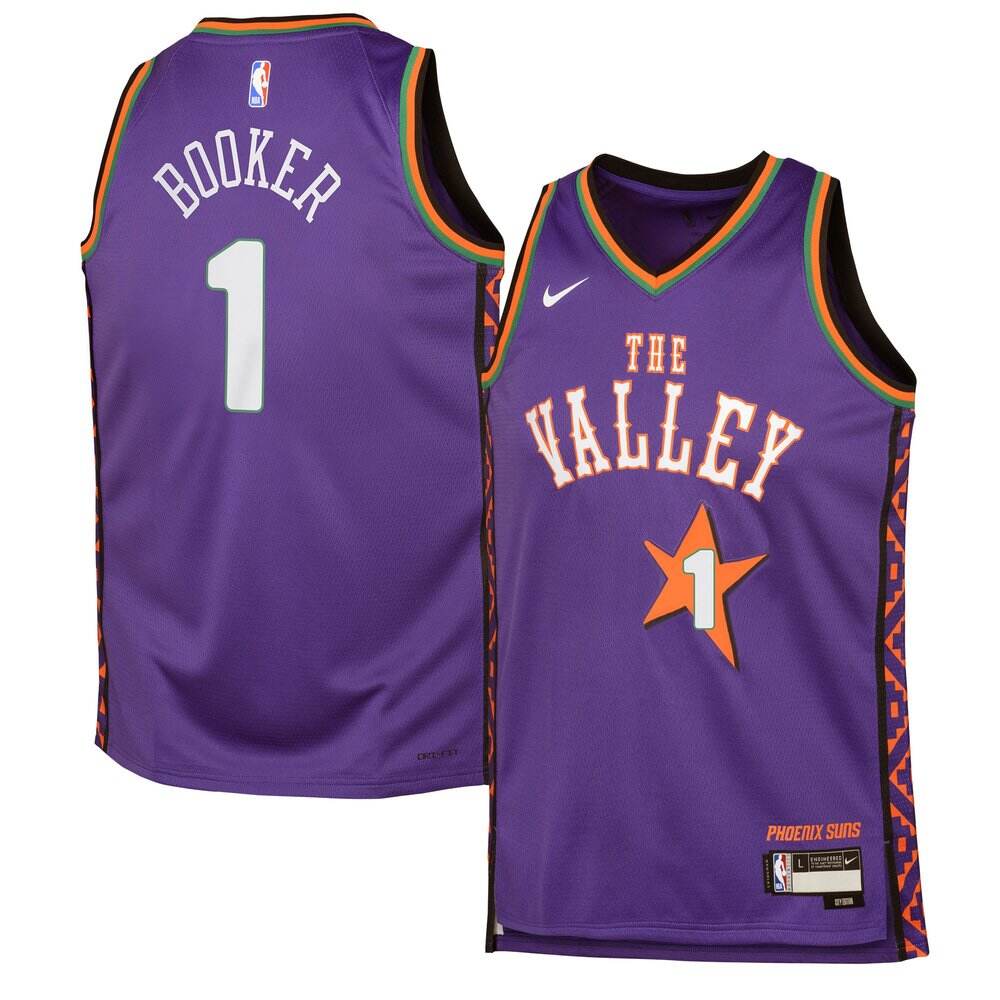 Authentic Devin Booker Phoenix Suns Purple Jersey - City Edition