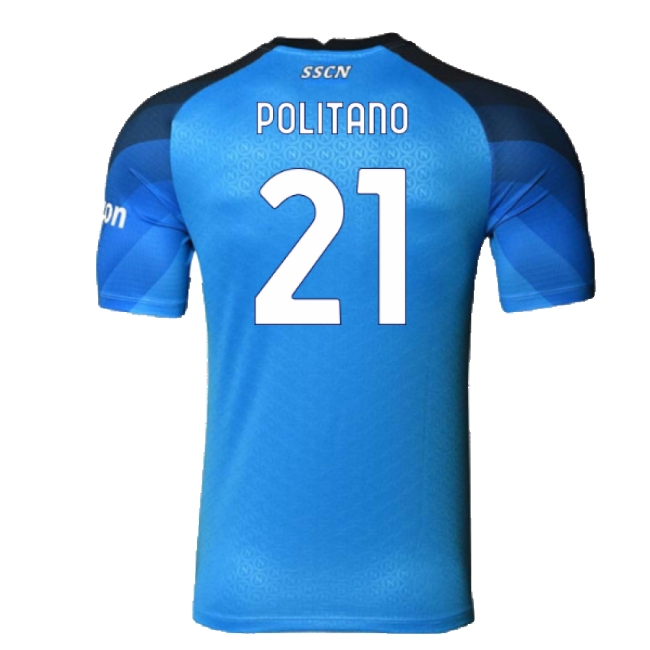 Genuine Napoli 2022-23 Player Issue Home Shirt (3Xl) (Politano 21)