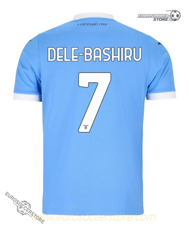 Lazio's 25-26 Home Jersey featuring DELE-BASHIRU with the number 7