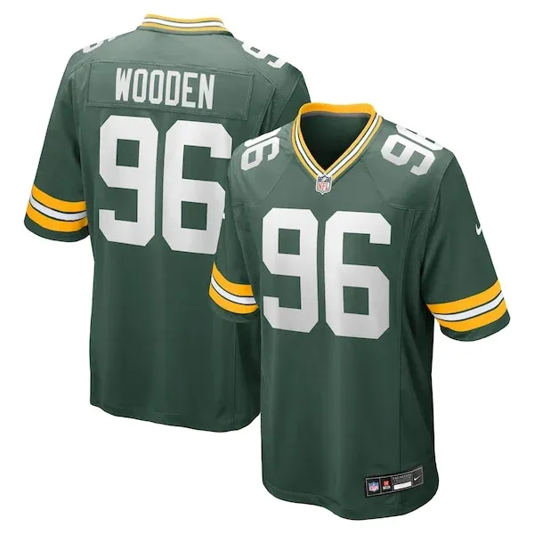 Green Bay Packers Colby Wooden Game Jersey - Green | NFL Player Jersey