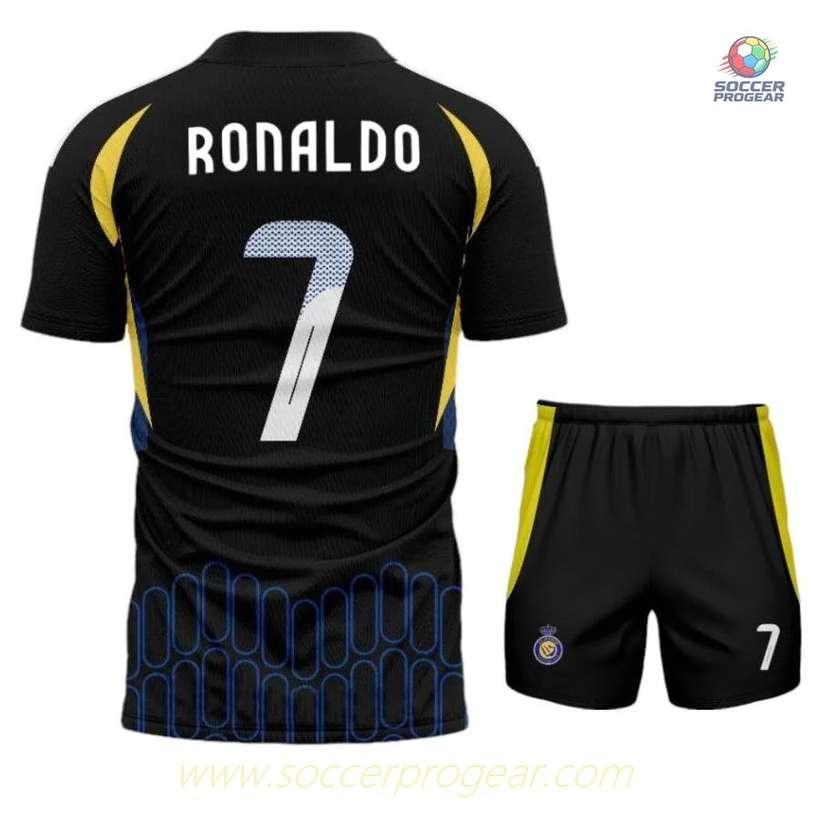 AL Nassr Ronaldo Away Kids Edition Jersey Set Football Jersey 2024/25 Collection