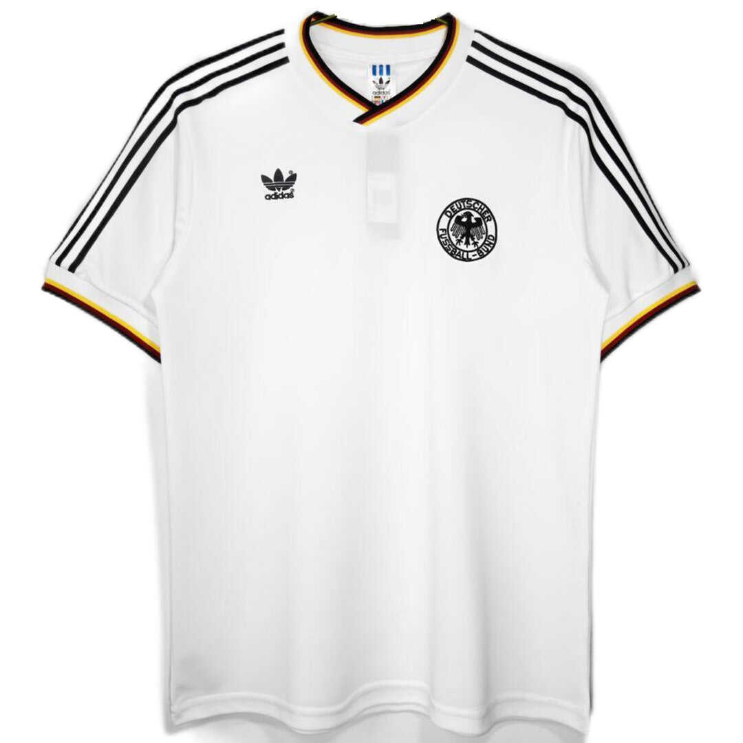 Retro 1986 Germany Home Soccer Jersey Authentic Kit