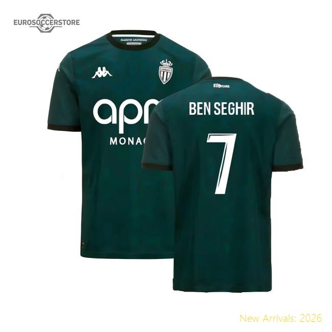 Match-Day 2024-2025 As Monaco Away Shirt (Ben Seghir 7)