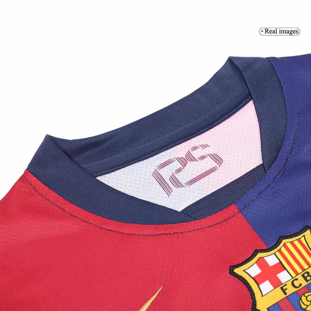 Kid's Barcelona Home Soccer Jersey Kit(Jersey+Shorts+Socks) 2024/25Aut