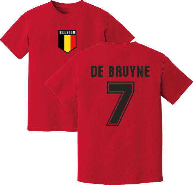 De Bruyne Belgium Training Jersey (Red)