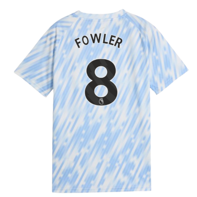2025-2026 Man City Warm Up Jersey (Silver Sky) - Kids (Fowler 8)