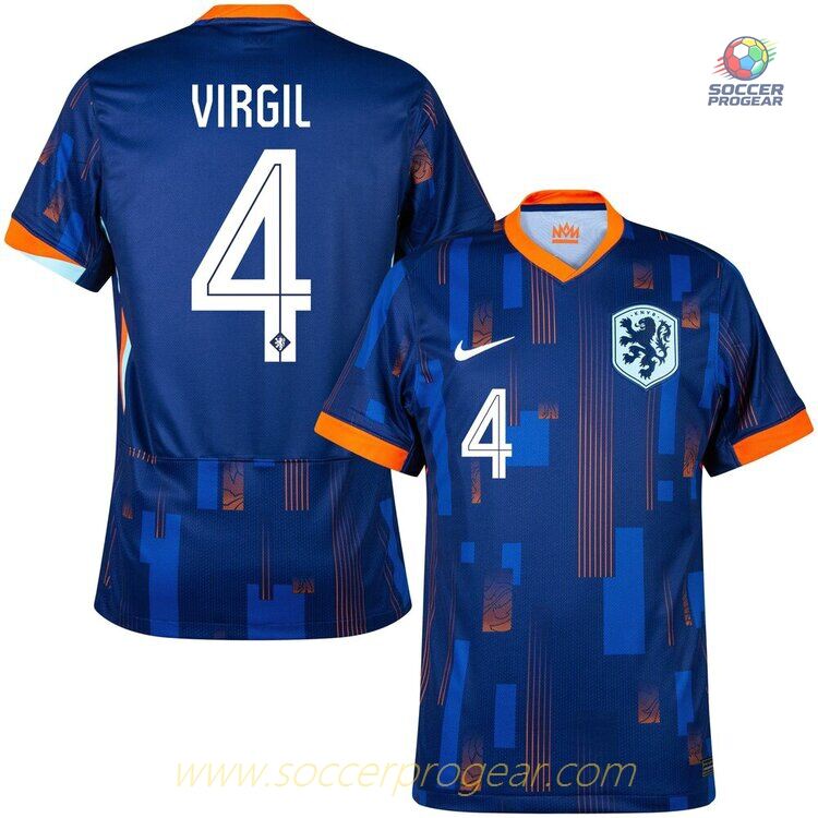 Netherlands 2024/25 Collection Away Football Soccer Shirt Virgil