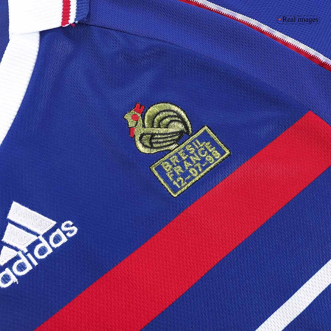 Retro HENRY #12 1998 France Home  Soccer Jersey Authentic Kit