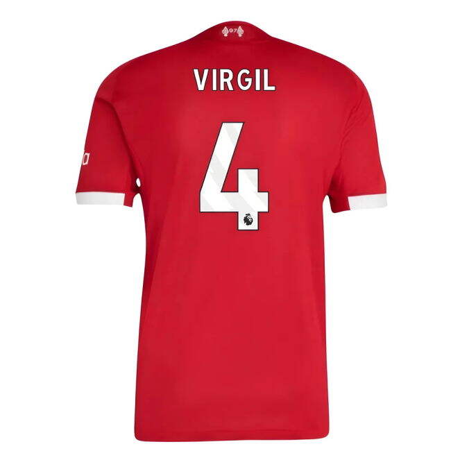 Men's 2025-2026 Liverpool Authentic Home Shirt (Virgil 4)