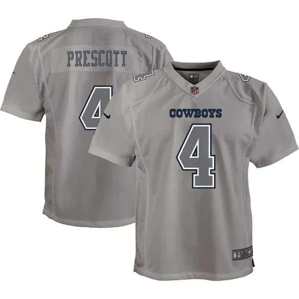 Top-Grade DAL Cowboys Game Jersey - Gray | NFL Fan Apparel | NFL Footb