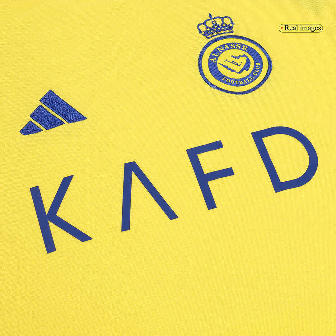 Kid's Al Nassr Home Soccer Jersey Kit(Jersey+Shorts) 2024/25Authentic