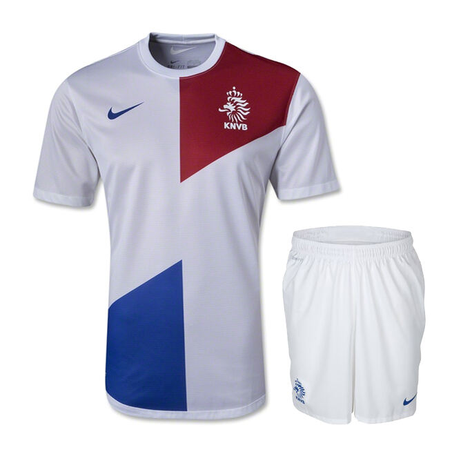 2013 Netherlands Away White Jersey KitShirtShorts - Official Replica