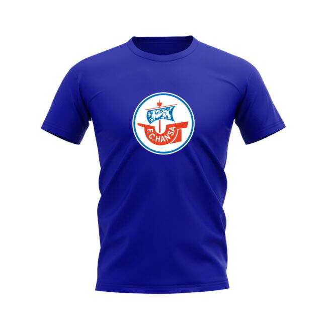 Hansa Rostock Badge T-shirt (Royal Blue)