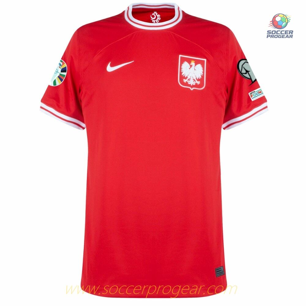 Poland Away Football Team Jersey Euro 2024 Qualifiers