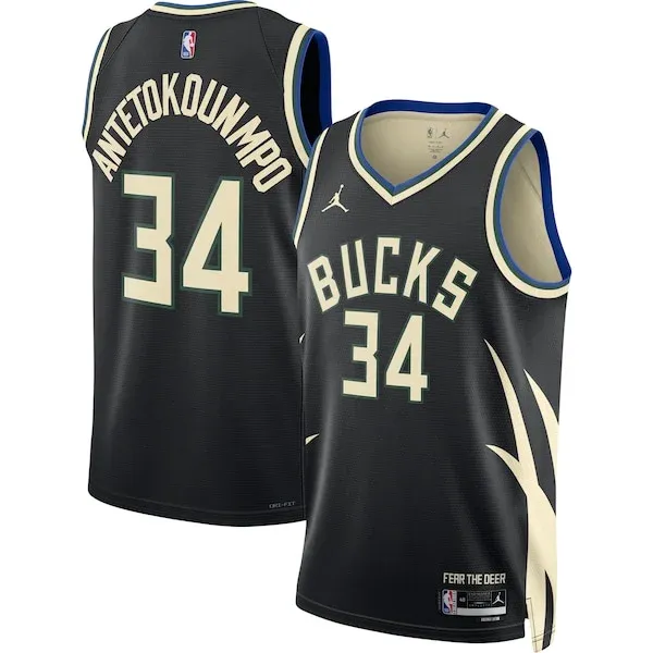 Giannis Antetokounmpo MIL Swingman Jersey - authentic NBA - Black