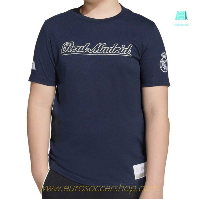 2025-2026 Real Madrid US Tee (Legend Ink) - Navy