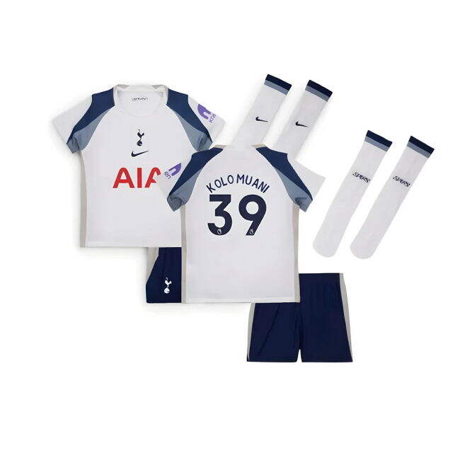 2025-2026 Tottenham Home Little Kids Mini Kit (Kolo Muani 39) (Fan ...