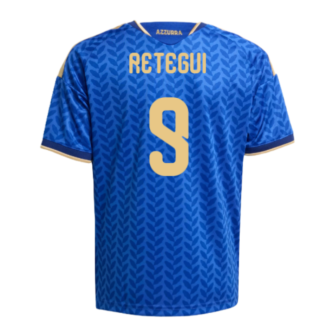 Authentic 2026-2027 Italy European Football Home Strip (Retegui 9)