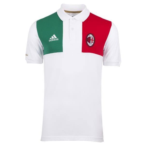 2014 AC MILAN WHITE SHORT SLEEVE POLO T-SHIRT - Official Replica 4710