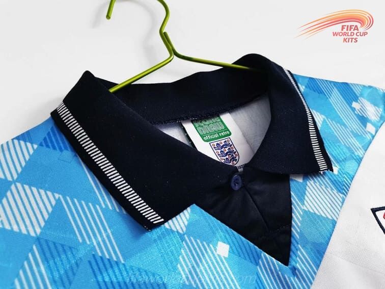 England 1990 Special Blue/White/Red Football Kit