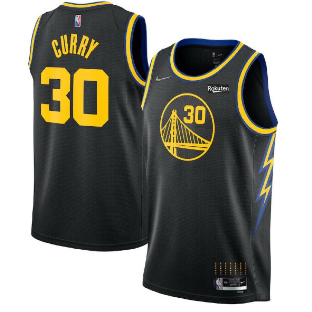 Performance Stephen Curry30 Golden State Warriors Jersey Black -