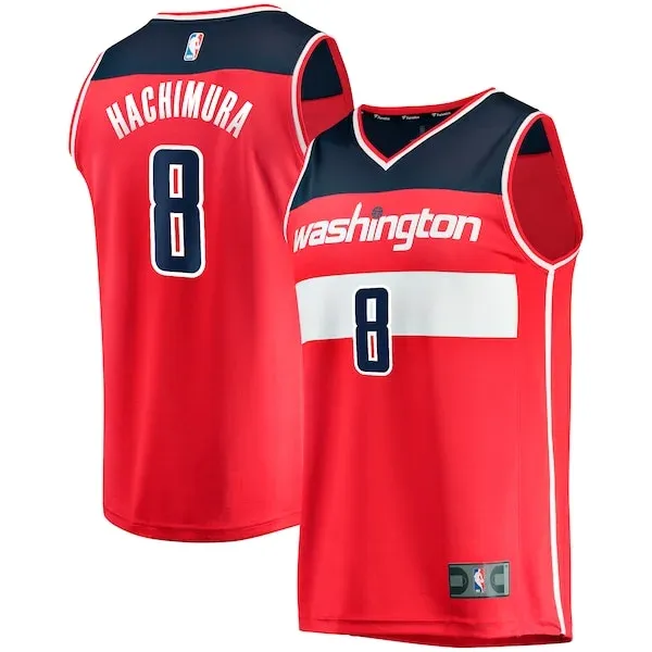 Official Rui Hachimura WAS NBA Jersey - Red - Official NBA Merchandise