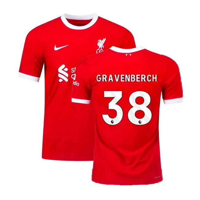 Player Issue 2023-2024 Liverpool Home Popular Anti-Odor Gravenber#451