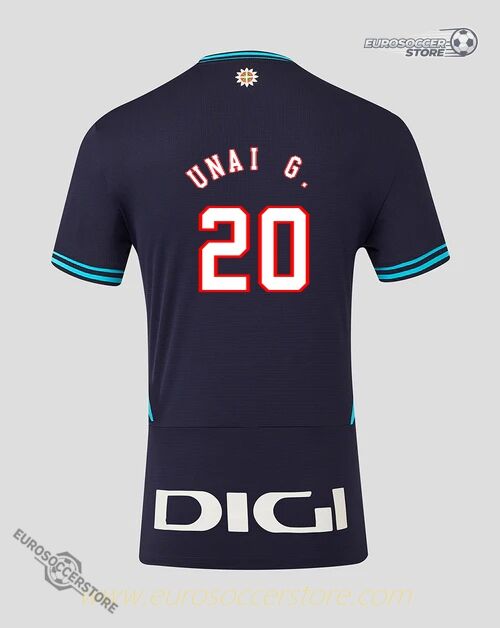 Athletic Club's 25-26 Season Away Jersey Featuring UNAI G. with Number 20