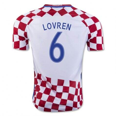 Croatia Home 2016 Lovren 6 Soccer Jersey Shirt - Official Replica