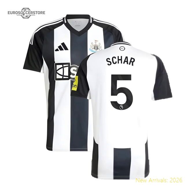 Authentic 2024-2025 Newcastle Home Shirt (schar 5) - Premium Quality