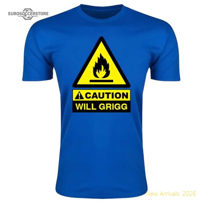 Luxury Caution Will Griggs On Fire T-shirt (royal) - Kids