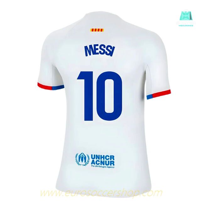 2023-2024 Barcelona Away Shirt (Kids) (Messi 10)