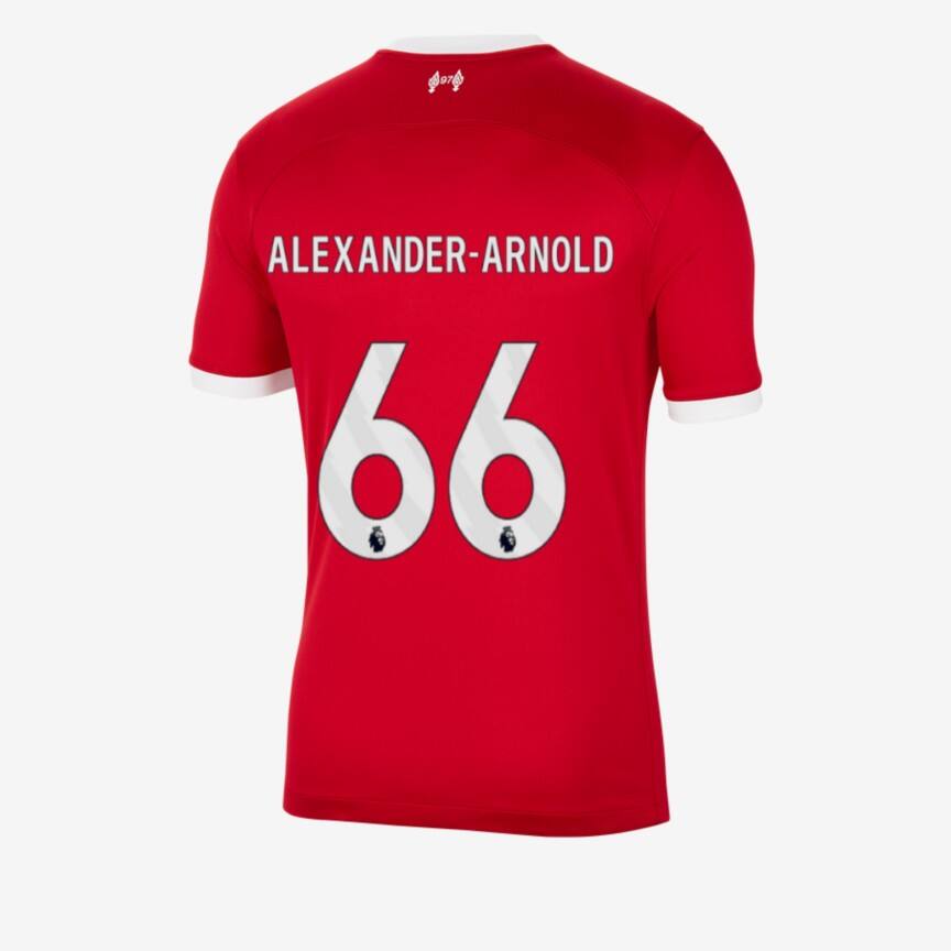 Liverpool ALEXANDER-ARNOLD 66 Home Football Jersey for the 23-24 Season