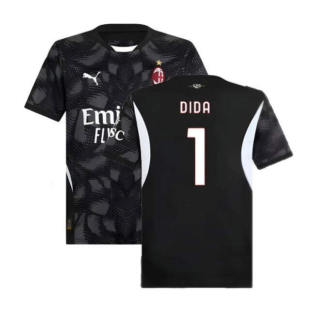 Elite Performance Intense Acm Ac Milan Home Goalkeeper Shirt Black...