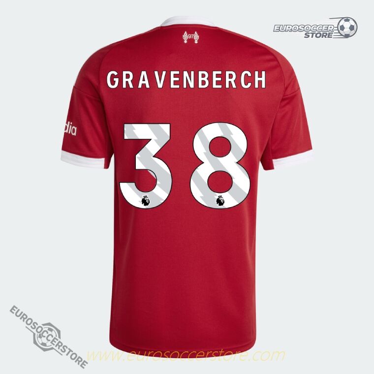 Liverpool GRAVENBERCH 38 Home Jersey for the 25-26 Season