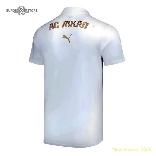 2024-2025 Ac Milan Casuals Fan Polo (white) - Budget-friendly