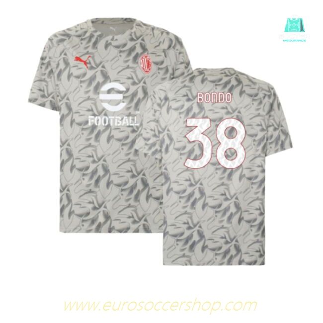 2025-2026 AC Milan Warm Up Jersey (Smokey Gray) (Bondo 38)