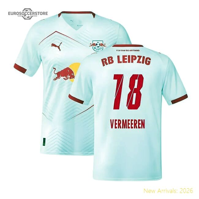 Premium 2025-2026 Red Bull Leipzig Home Shirt (Vermeeren 18)