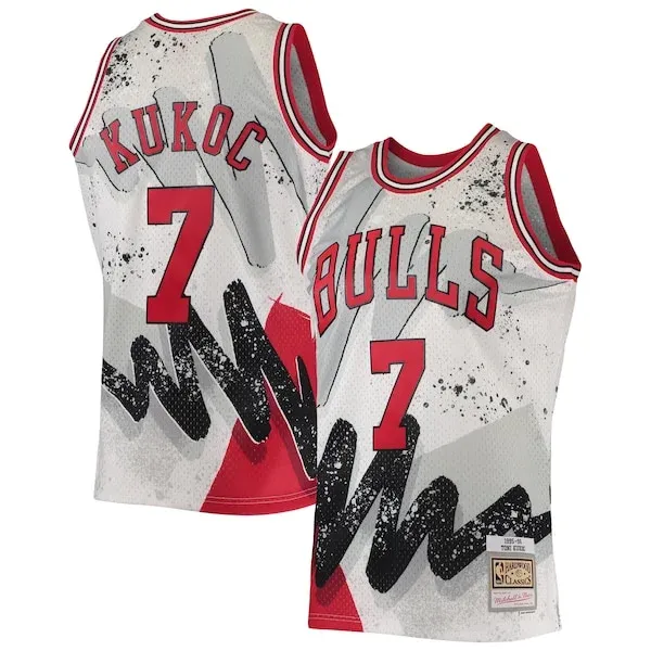 Toni Kukoc CHI Swingman Jersey - high-quality authentic-jersey - White