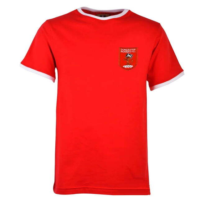Fashionable Doncaster Rovers 12th Man T-Shirt - Red/White Ringer fo...