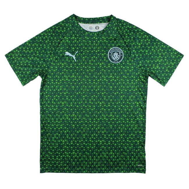 Man City Certified 2025-2026 Man City Warm Up Jersey (Green Terrain...