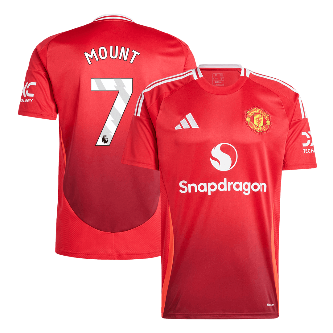 MOUNT #7 Manchester United Home  Soccer Jersey 2024/25 Authentic Kit