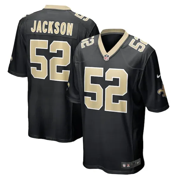 Top-Grade NO Saints Game Jersey - Black | NFL Fan Apparel | NFL Footba