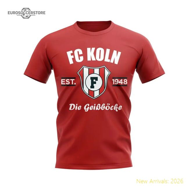 Premium Fc Koln Established Football Supporter Tee (red)
