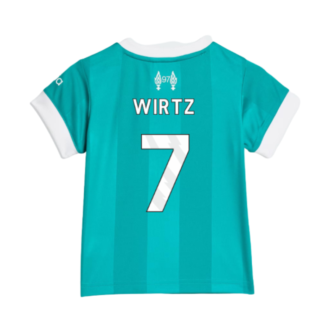 Chic Liverpool 2025-2026 Liverpool Third Baby Kit (Wirtz 7) for Gam...
