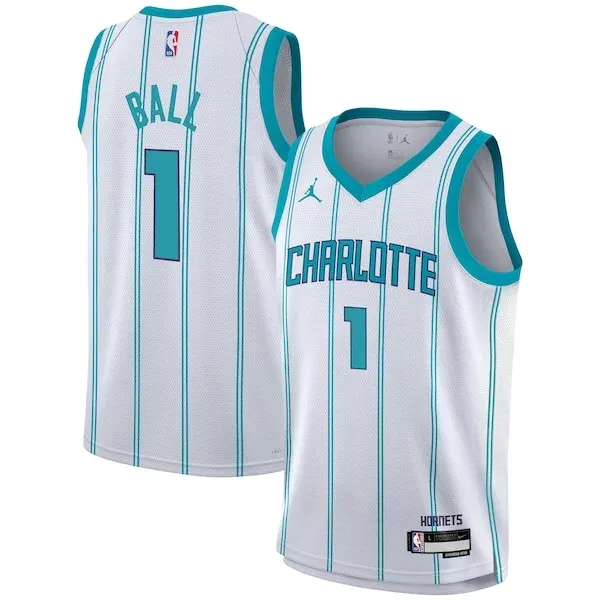 LaMelo Ball CHA Swingman Jersey - trendy official - White workout