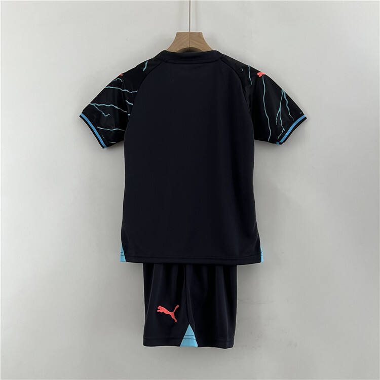Kids Manchester City 2324 Third Kit ShirtShorts - Official Replica