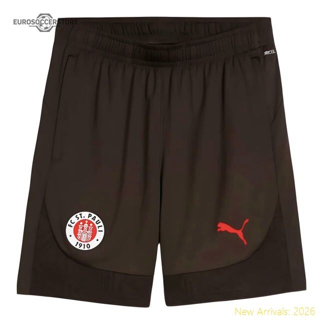 2024-2025 St Pauli Training Training Shorts (dark Chocolate)