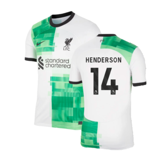 Liverpool Away Football Shirt 2023-20 - Henderson 14 L S